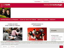 Tablet Screenshot of it.cnam.fr