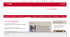 Desktop Screenshot of culture.cnam.fr