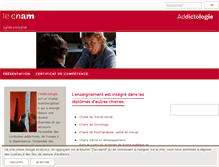 Tablet Screenshot of addictologie.cnam.fr