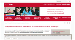 Desktop Screenshot of communication-culture.cnam.fr