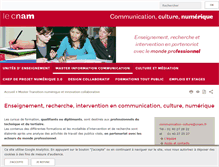Tablet Screenshot of communication-culture.cnam.fr
