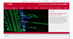 Desktop Screenshot of cnam.fr