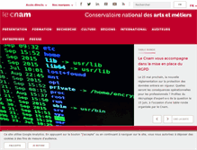 Tablet Screenshot of cnam.fr