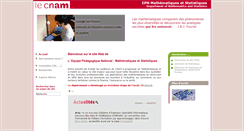 Desktop Screenshot of maths.cnam.fr