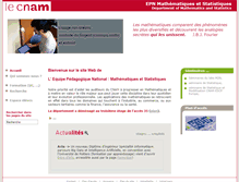 Tablet Screenshot of maths.cnam.fr