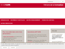 Tablet Screenshot of formation-adultes.cnam.fr