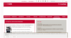Desktop Screenshot of entreprises.cnam.fr