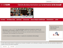 Tablet Screenshot of cdft.cnam.fr