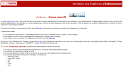 Desktop Screenshot of eduroam.cnam.fr