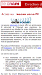 Mobile Screenshot of eduroam.cnam.fr