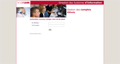 Desktop Screenshot of comptes.cnam.fr