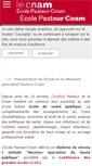 Mobile Screenshot of ecole-pasteur.cnam.fr