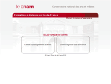 Tablet Screenshot of fodidf.cnam.fr