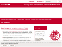 Tablet Screenshot of foad.cnam.fr