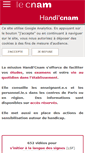 Mobile Screenshot of handi.cnam.fr