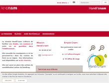 Tablet Screenshot of handi.cnam.fr