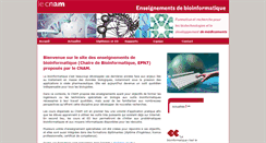 Desktop Screenshot of bioinfo.cnam.fr