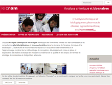 Tablet Screenshot of genie-analytique.cnam.fr