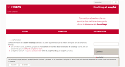 Desktop Screenshot of handicap.cnam.fr
