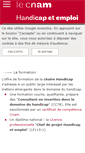 Mobile Screenshot of handicap.cnam.fr