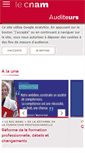 Mobile Screenshot of eleves.cnam.fr