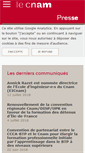 Mobile Screenshot of presse.cnam.fr